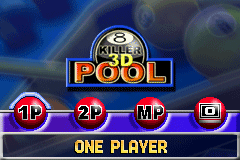Killer 3D Pool screenshot 4 for GameBoy Advance